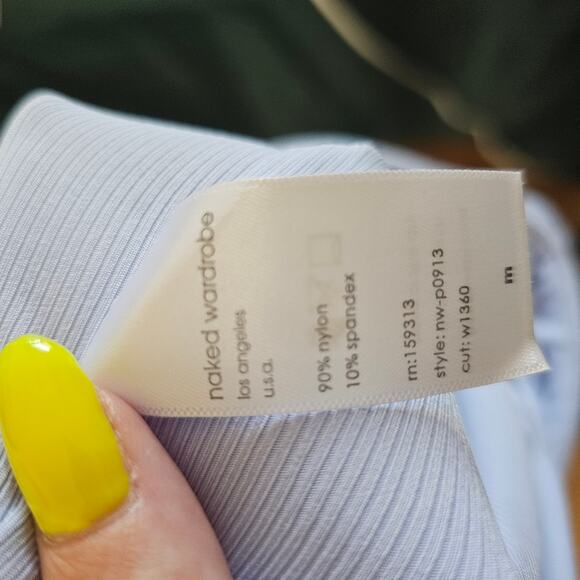 Naked Wardrobe Leggings in Periwinkle - Picture 8 of 8